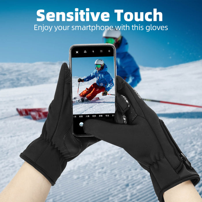 ROCKBROS Winter Warm Touchscreen Anti-Slip Cycling Gloves