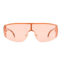 Rumour Gold Camo Female Aviator Sunglasses | Aire