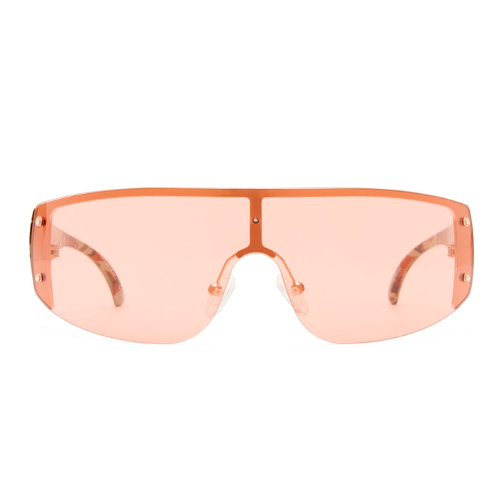 Rumour Gold Camo Female Aviator Sunglasses | Aire