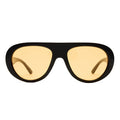 Satellite Black Female Aviator Sunglasses | Aire