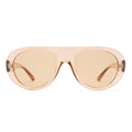 Satellite Tan Female Aviator Sunglasses | Aire