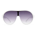 Scandalous White Uni-Sex Aviator Sunglasses | Aire