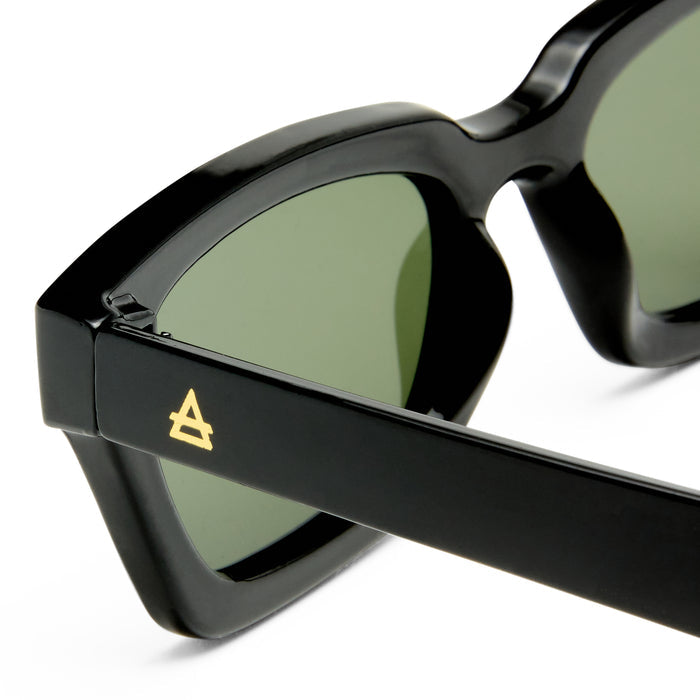 Sculptor Black Uni-Sex Rectangle Sunglasses | Aire