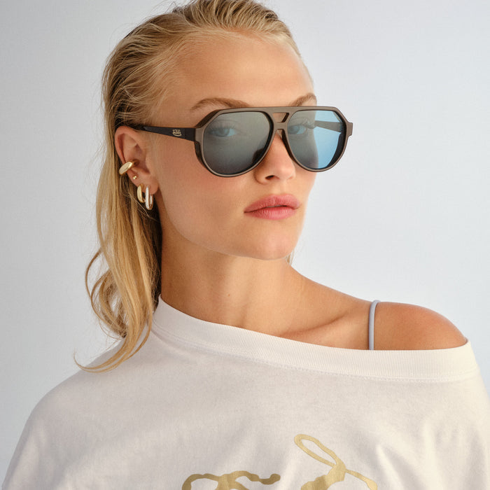Shameless Chocolate Uni-Sex Aviator Sunglasses | Aire