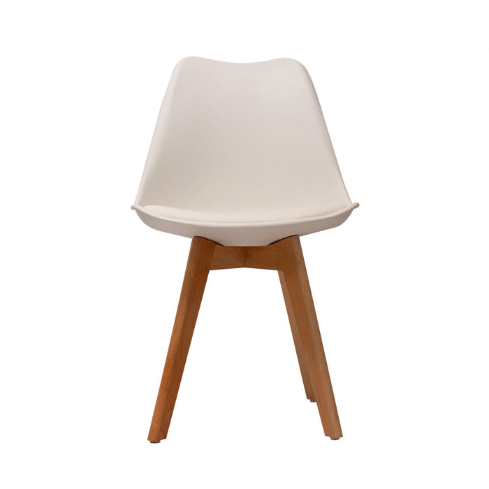 SILLA DE VISITA STARKEN EN PIEL WITH PU WHITE