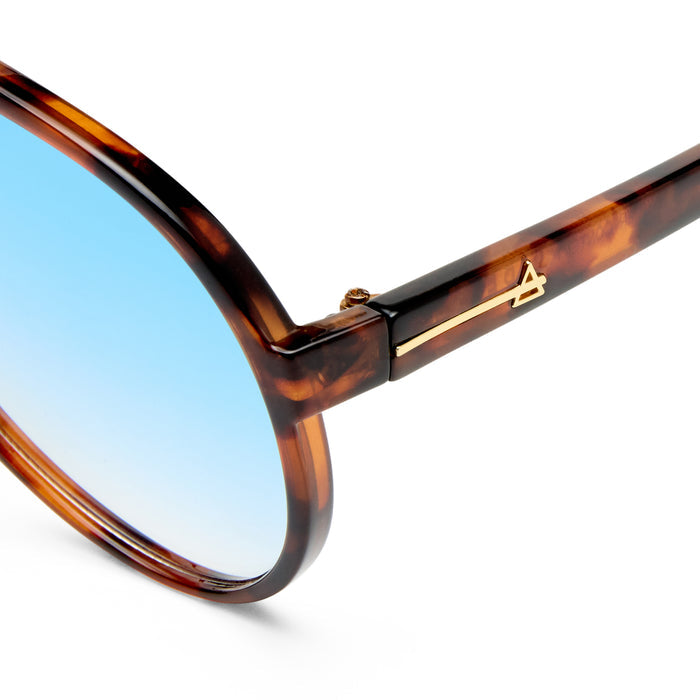 Skyveil Amber Tort Uni-Sex Aviator Sunglasses | Aire