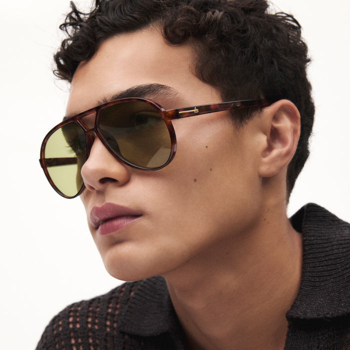Skyveil Dark Tort Uni-Sex Aviator Sunglasses | Aire