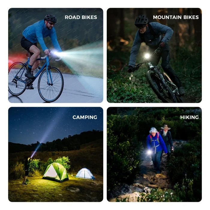 Smart Anti-Glare Bike Front Light 5000mAh JHL1800