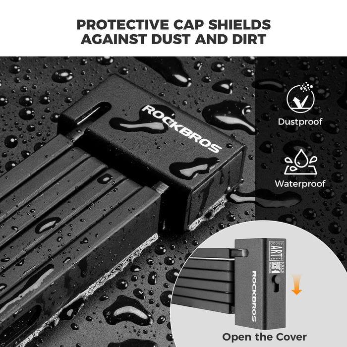 Sold Secure Gold Folding Bike Lock High-Security 360° Design