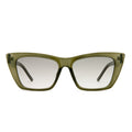 Solstice Khaki Female Cat-Eye Sunglasses | Aire