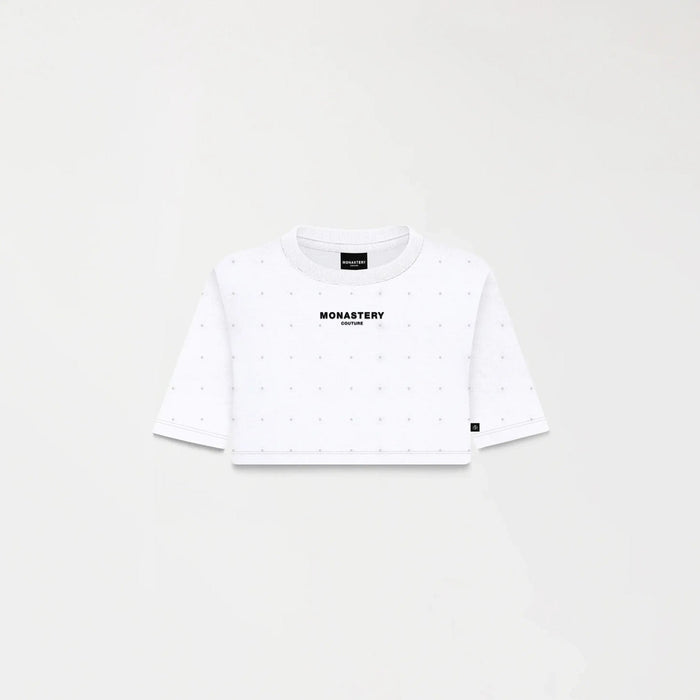 SORA CROP TOP WOMEN WHITE - Monastery | Tienda Oficial Colombia
