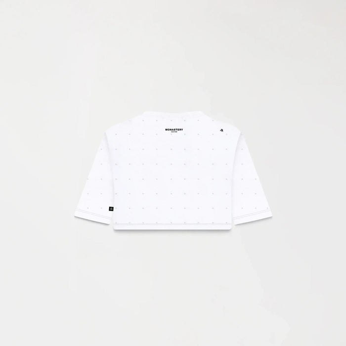 SORA CROP TOP WOMEN WHITE - Monastery | Tienda Oficial Colombia