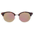 Spherical Dark Tort Female Round Sunglasses | Aire