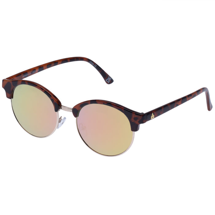 Spherical Dark Tort Female Round Sunglasses | Aire