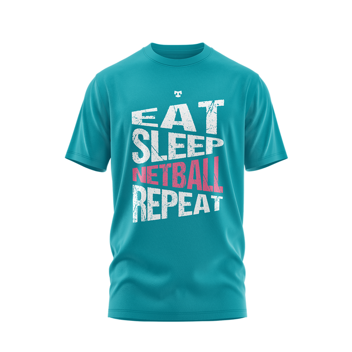 State Age 26 Eat Sleep Netball Repeat Tee