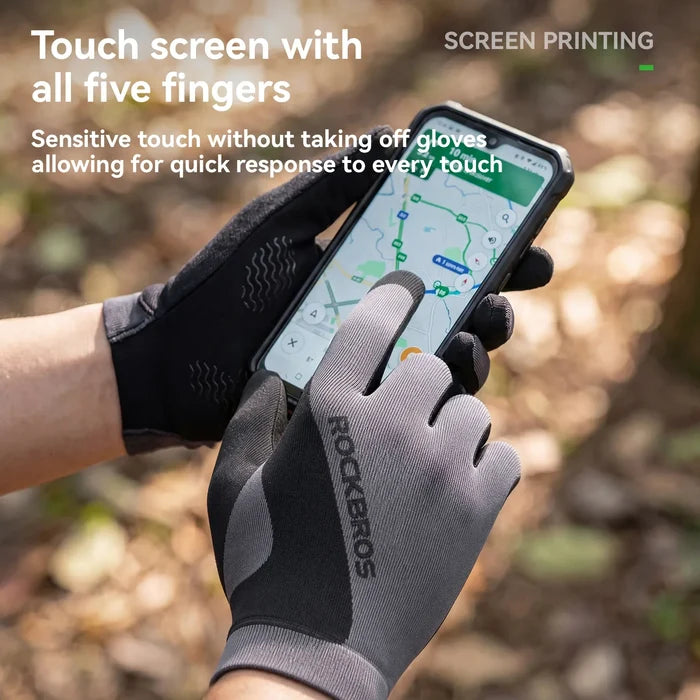 ROCKBROS touchflex all-season cycling gloves