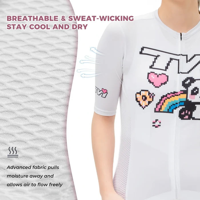 ROCKBROS tvi womens cycling jersey short sleeve lightweight