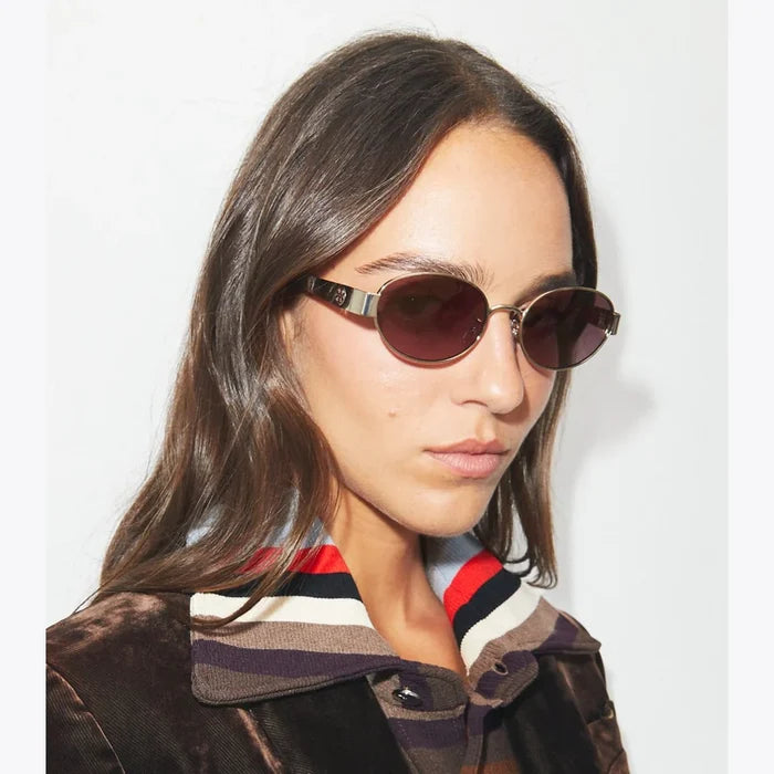 Tory Burch TY6116 - Women Gradient Oval Sunglasses