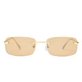 Ursa Bright Gold Uni-Sex Rectangle Sunglasses | Aire