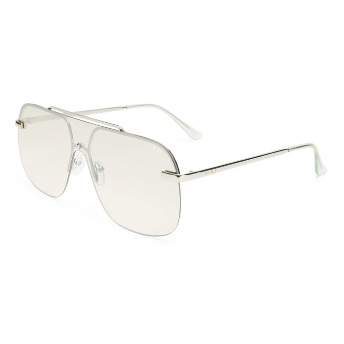 Venatici Silver Female Aviator Sunglasses | Aire