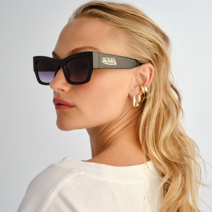 Vendetta Black Female Cat-Eye Sunglasses | Aire