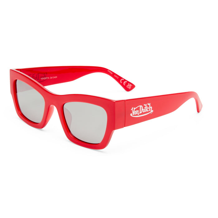 Vendetta Cherry Red Female Cat-Eye Sunglasses | Aire