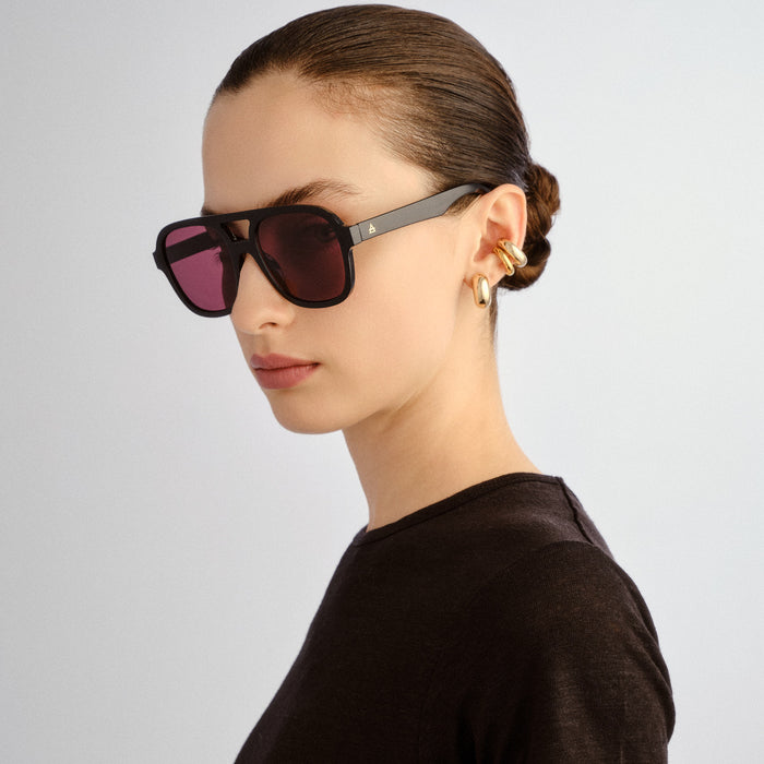 Whirlpool Black Female Aviator Sunglasses | Aire