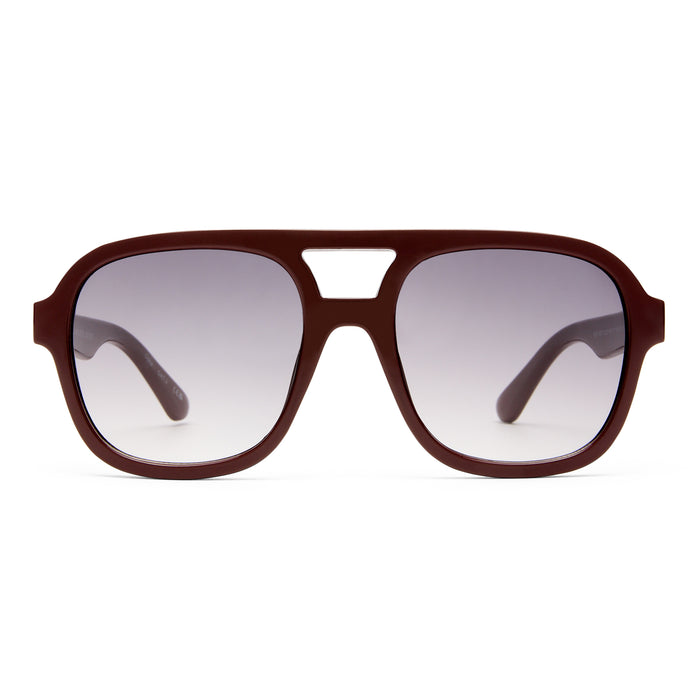 Whirlpool Burgundy Female Aviator Sunglasses | Aire