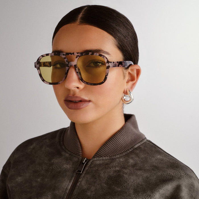 Whirlpool Charcoal Tort Uni-Sex Aviator Sunglasses | Aire