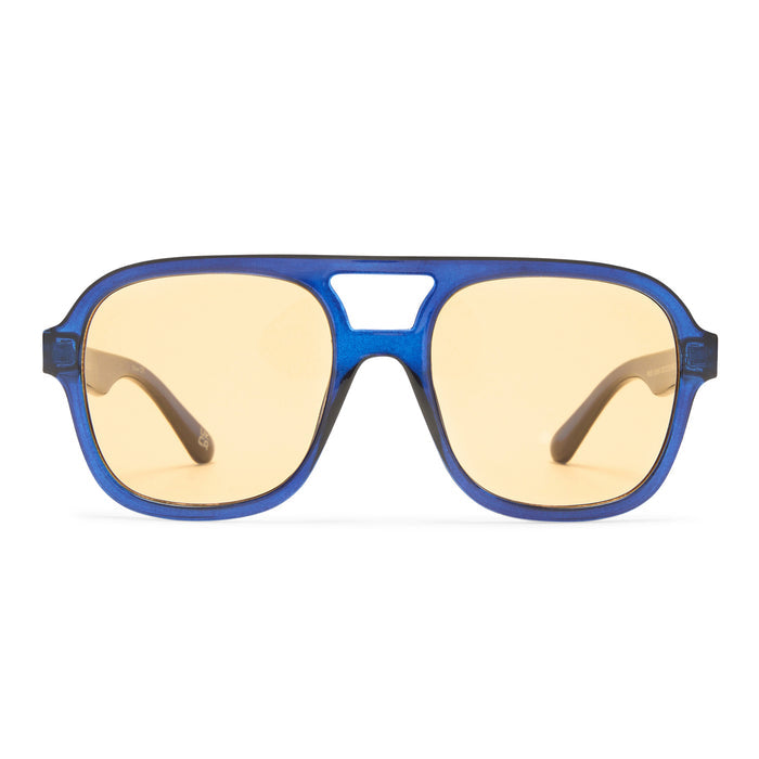 Whirlpool Navy Uni-Sex Aviator Sunglasses | Aire