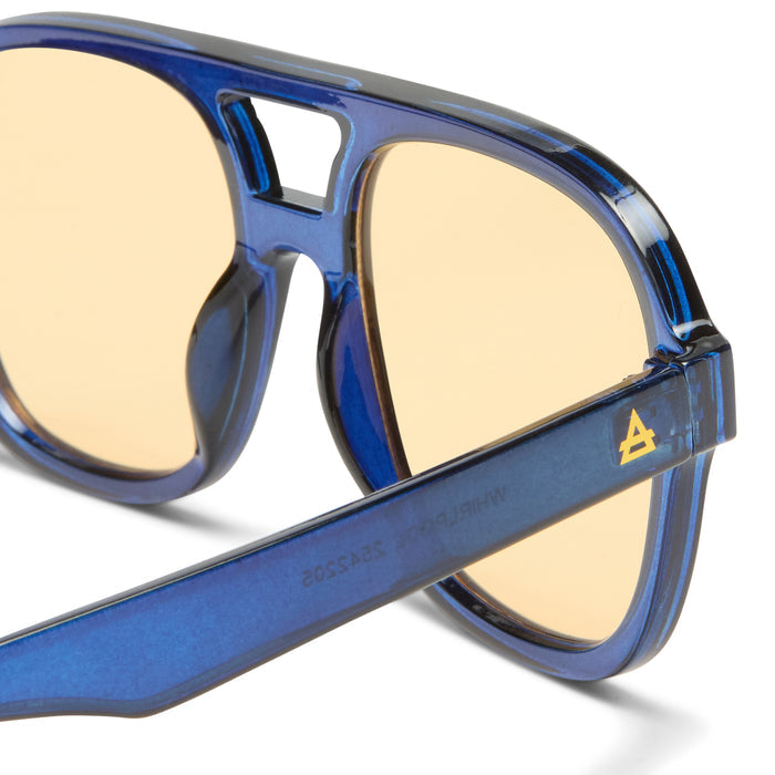 Whirlpool Navy Uni-Sex Aviator Sunglasses | Aire