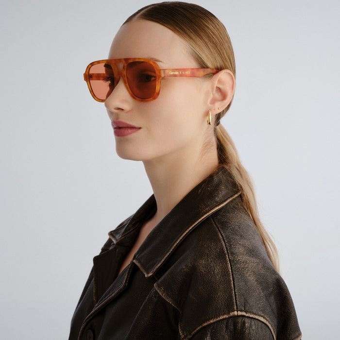 Whirlpool Vintage Tort Uni-Sex Aviator Sunglasses | Aire