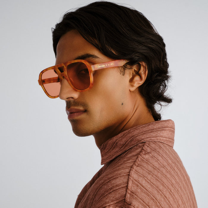 Whirlpool Vintage Tort Uni-Sex Aviator Sunglasses | Aire