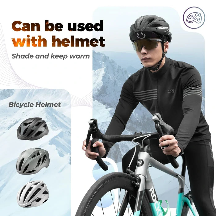 Winter Cycling Cap Windproof Under Helmet Beanie for Running & Outdoor Sports - ROCKBROS-UK