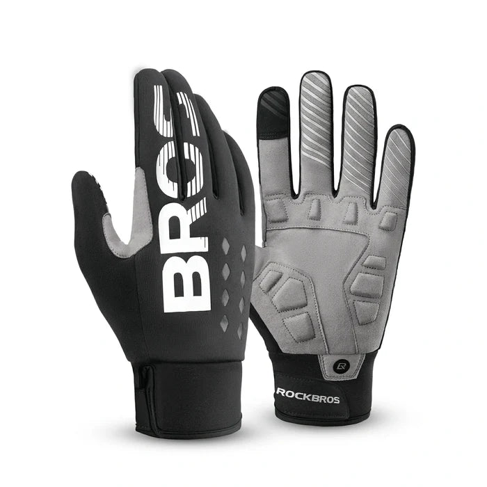 Winter cycling gloves for men and women – touchscreen, reflective, windproof, and thermal for outdoor sports