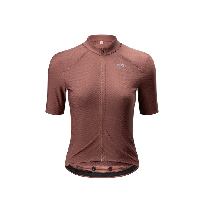 Women's 2-in-1 Short Sleeve Cycling Jersey#Color_Brick Red