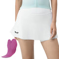 Cycling Skirt with Shorts | Women's Bike Skort High Waist Breathable#Color_White