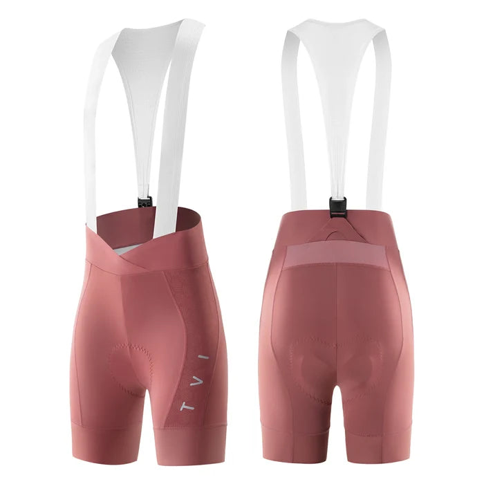 Women’s Cycling Bib Shorts with Magnetic Straps & Padding UK#color_pink