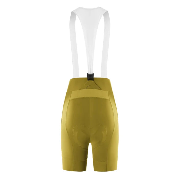 Women’s Cycling Bib Shorts with Magnetic Straps & Padding UK#color_Orange Yellow