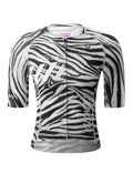 VeloNuts women’s cycling jersey zebra stripe breathable